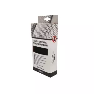 Scley Siatka przeciw owadom 130cmx150cm moskitiera na okno czarna