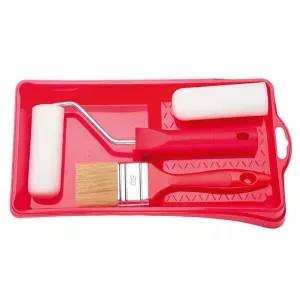 Zestaw malarski nr 16 kuweta + 2x wałek Moltopren 10cm + uchwyt + pędzel HARDY