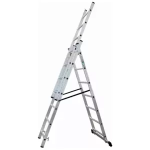 Drabina aluminiowa przemysłowa 3x93-elementowa wys.4972mm