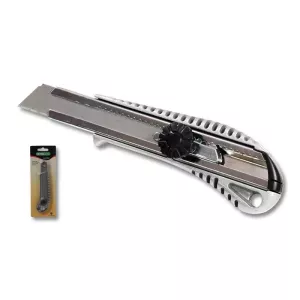 Nóż z ostrzem łamanym blokada skręcana 18mm