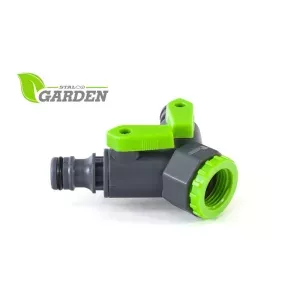 Trójnik z dwoma zaworami 2k Stalco Garden