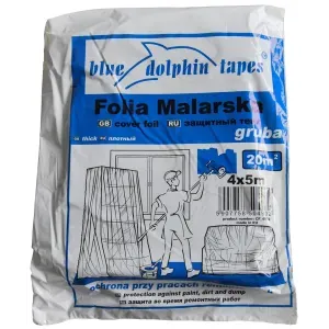 Folia malarska gruba 4x5m CF_EP20_04932 Blue Dolphin