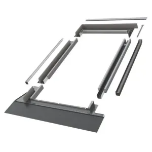 PRODUKTY UZUPEŁNIAJĄCE - Kołnierz uszczelniejący do pokryć falistych KHV-1-AT 78x118cm RAL 7022 Fakro