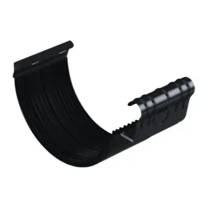 Łącznik rynny klamrowy Stal 135 mm czarny RAL9005 Galeco