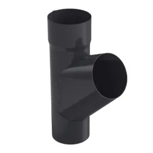 Trójnik rury spustowej 100mm 60° Stal grafit RAL7015 Galeco