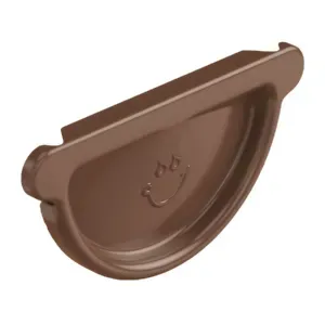 ZAMIENNIK - Zaślepka rynnowa uniwersalna 135 mm Stal ceglasty RAL8004 Galeco