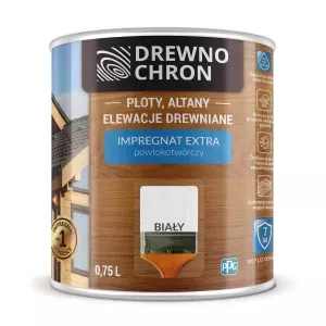 Drewnochron Impregnat Extra powłokotwórczy biały 0,75l