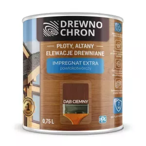 Drewnochron Impregnat Extra powłokotwórczy dąb ciemny 0,75l