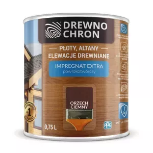 Drewnochron Impregnat Extra powłokotwórczy orzech ciemny 0,75l