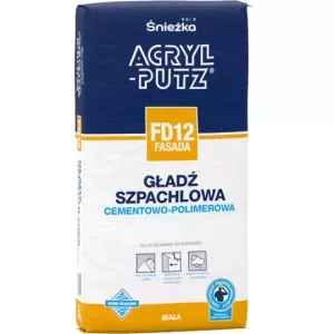 Acryl Putz FD12 Fasada 5kg gładź szpachlowa cementowo polimerowa Śnieżka