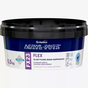 Acryl Putz FX23 Flex 0,5kg masa naprawcza elastyczna z włóknem szklanym Śnieżka