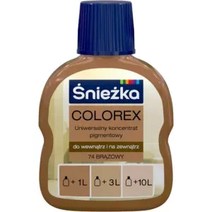 COLOREX BRĄZOWY 74 100ml ŚNIEŻKA