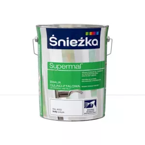 Śnieżka Supermal Emalia olejno - ftalowa RAL9003 biały 5l