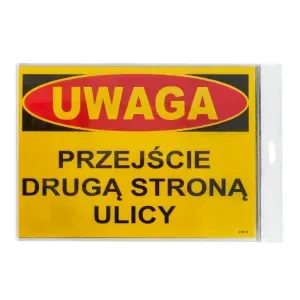 ZAMIENNIK - Tablica informacyjna BTO-14 "Przejście drugą stroną ulicy" 25x35cm
