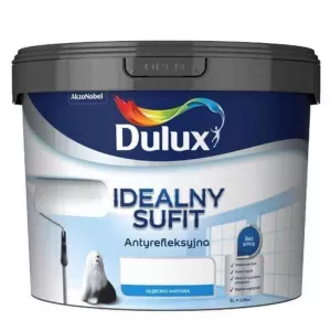 Farba wewnętrzna biała Idealny Sufit 9l lateksowa głęboki mat Dulux