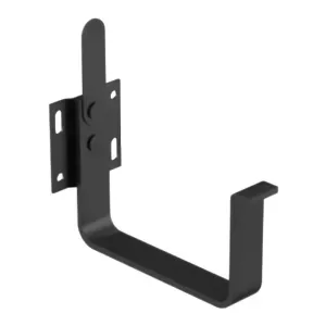 Hak rynnowy doczołowy płaski STAL2 125mm grafit RAL7015 Galeco