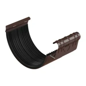 Łącznik rynny klamrowy 150 mm Stal brąz ciemny RAL8019 Galeco