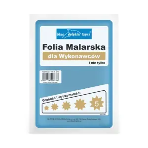 Folia malarska dla wykonawców 4x5m bardzo gruba CFC_28686 Blue Dolphin