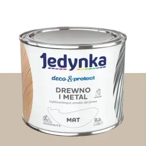 Emalia akrylowa Jedynka Deco&Protect beżowy mat 0,2l Tikkurila