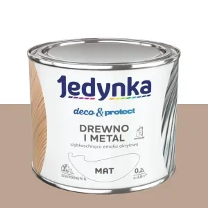 Emalia akrylowa Jedynka Deco&Protect brązowy mat 0,2l Tikkurila