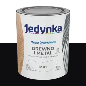 Emalia akrylowa Jedynka Deco&Protect czarny mat 0,7 Tikkurila