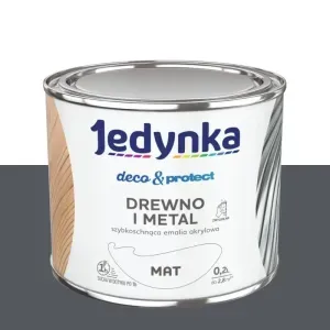 Emalia akrylowa Jedynka Deco&Protect grafitowy mat 0,2l Tikkurila