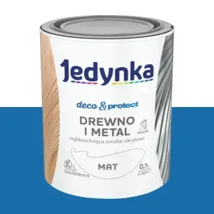 Emalia akrylowa Jedynka Deco&Protect niebieski ciemny mat 0,7l Tikkurila 