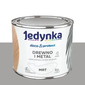 Emalia akrylowa Jedynka Deco&Protect szary mat 0,2l Tikkurila