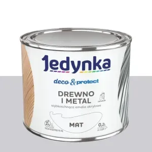 Emalia akrylowa Jedynka Deco&Protect szary jasny mat 0,2l Tikkurila