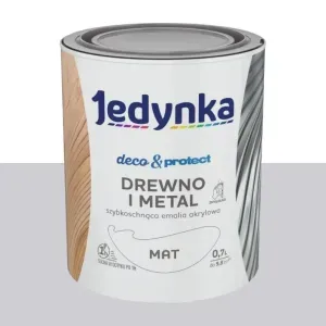 Emalia akrylowa Jedynka Deco&Protect szary jasny mat 0,7l Tikkurila