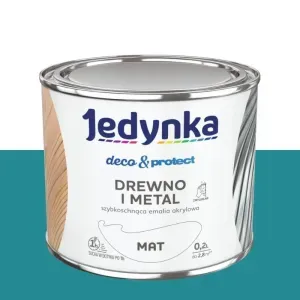 Emalia akrylowa Jedynka Deco&Protect turkusowy mat 0,2l Tikkurila