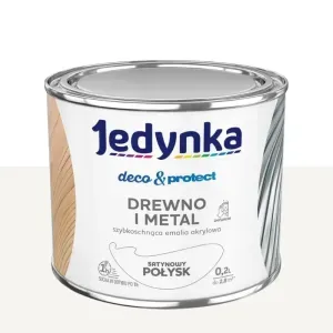 Emalia akrylowa Jedynka Deco&Protect biały satynowy połysk 0,2 Tikkurila