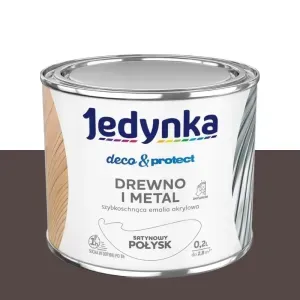 Emalia akrylowa Jedynka Deco&Protect brązowy satynowy połysk 0,2l Tikkurila