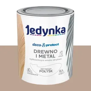 ZAMIENNIK - Emalia akrylowa Jedynka Deco&Protect brązowy satynowy połysk 0,7l Tikkurila