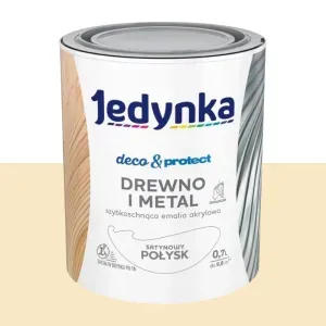 Emalia akrylowa Jedynka Deco&Protect kremowy satynowy połysk 0,7l Tikkurila