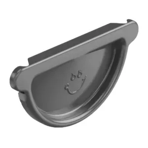 ZAMIENNIK - Zaślepka rynnowa uniwersalna 135 mm Stal srebrny metalic RAL9006 Galeco