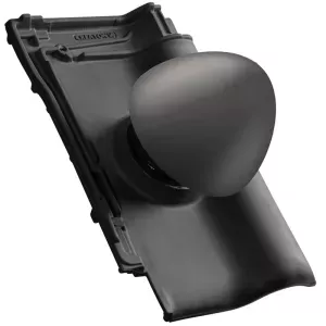 Kominek wentylacyjny Signum Titania angoba antracyt 125mm z rurą Creaton