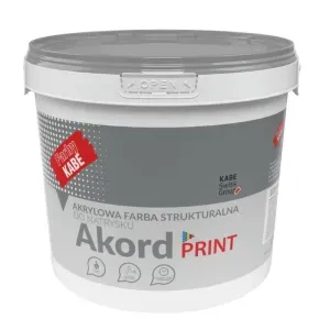 Farba strukturalna do natrysku Akord Print 10l Kabe