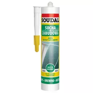 Soudal akryl do płyt GK biały 280ml