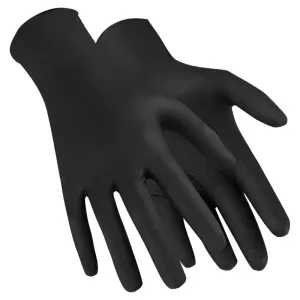 Rękawice lateksowe Nitrax Grip roz.8 czarne 5 par Stalco
