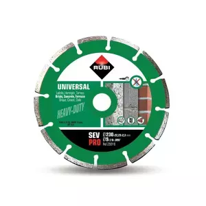 Tarcza diamentowa uniwersalna segmentowamat.budowlane SEV 230 pro  Rubi