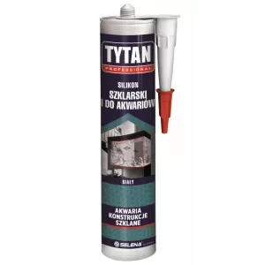 Tytan silikon szklarski i do akwarium biały 280ml