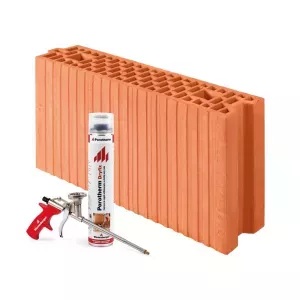 Pustak ceramiczny Porotherm 11,5 Dryfix z zaprawą w piance klasa 10 Wienerberger