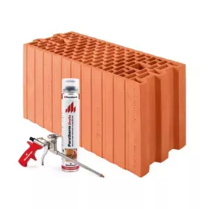 Pustak ceramiczny Porotherm 18,8 Dryfix z zaprawą w piance klasa 15 Wienerberger