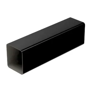 Rura spustowa PVC2 /BZO 70x80mm 4mb czarny RAL9005 Galeco
