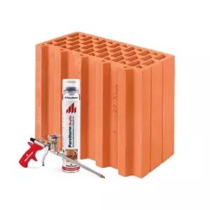 Pustak ceramiczny Porotherm 30 1/2 Dryfix z zaprawą w piance klasa 15 Wienerberger