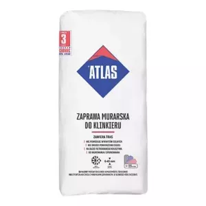 Atlas zaprawa murarska do klinkieru szara 25kg