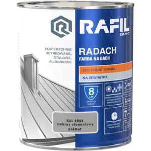 Rafil Radach Farba Na Dach RAL9006 srebrny aluminium półmat 0,75l