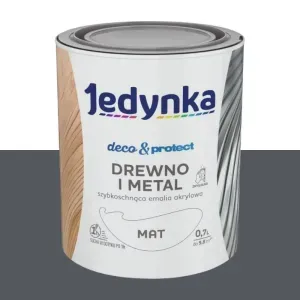 Emalia akrylowa Jedynka Deco&Protect grafitowy mat 0,7 Tikkurila