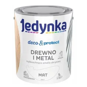 Emalia akrylowa Jedynka Deco&Protect biały mat 5l Tikkurila